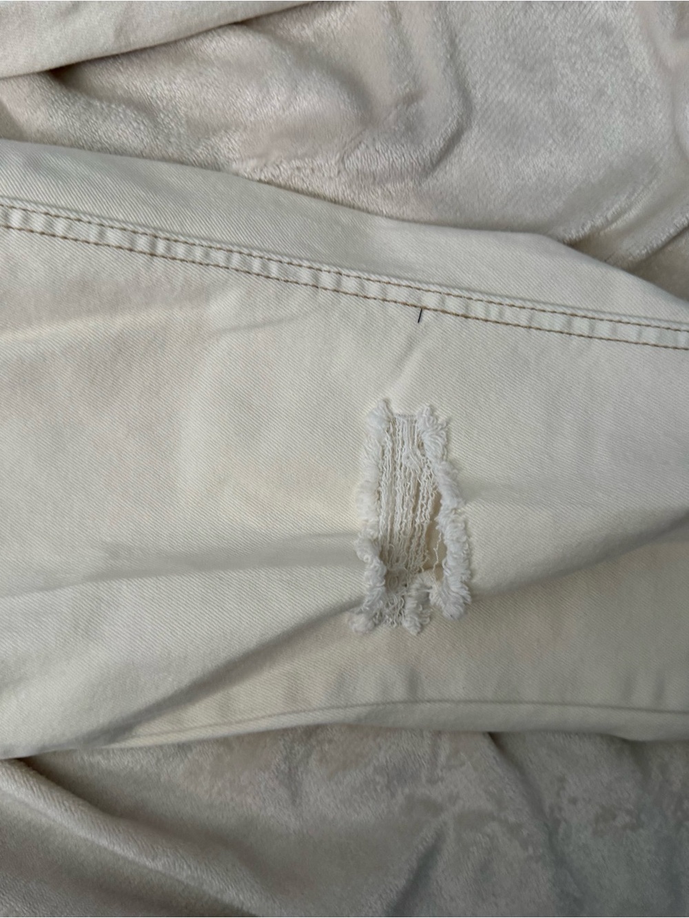 Cream High Rise Jeans - Picture 6 of 6